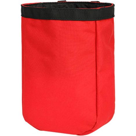 2L portable water-resistant nylon climbing waist pack with safety belt loop, for outdoor training and caving, red (red) (1/5)
