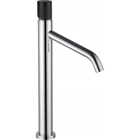 Mexen Rumba hohe Waschtischarmatur, Chrom/Schwarz - 73511-07 (1/2)