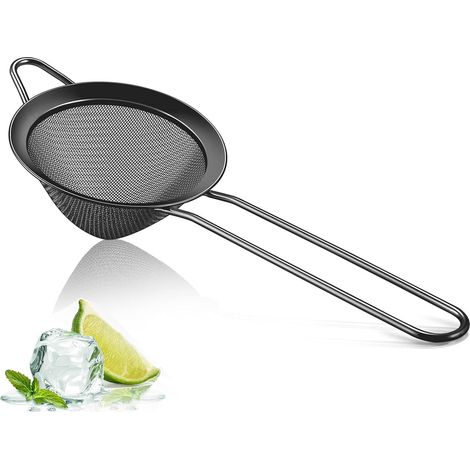 Filtre À Cocktail - Filtre À Glace En Acier Inoxydable - Cuillère-Filtre Conique Avec Long Manche - 23,8 x 9,3 cm - 1 Pièce (1/5)