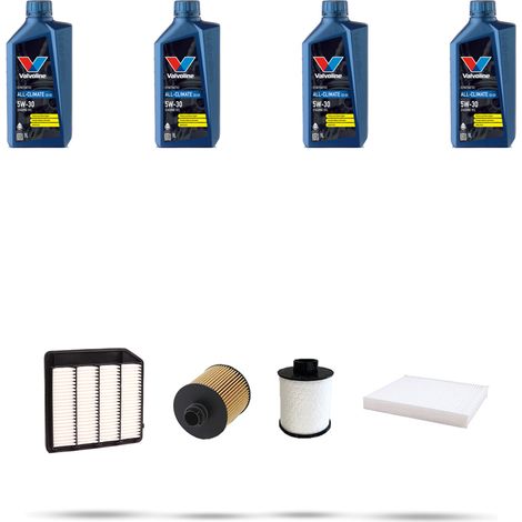 Kit tagliando 4 FILTRI e 4L OLIO compatibile con Suzuki Sx4 S-Cross 1.4T 103kw Dal 2016 (1/5)