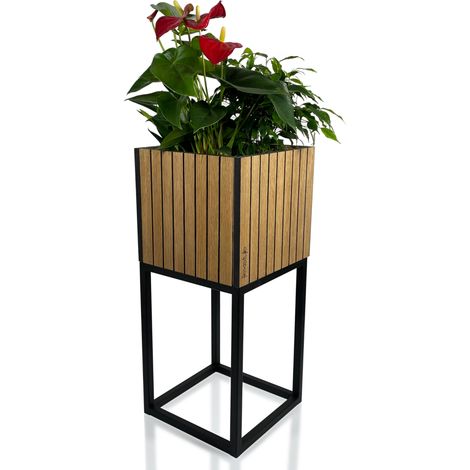 Soporte para flores LOFT FIORINO de lamela 22x22x50 cm (1/5)
