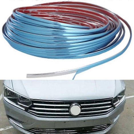 Baguette chromée extérieure pour carrosserie de voiture, bordure de portière, pare-chocs, moulure de protection, autocollant de style, 6 mm x 3 mètres (1/5)