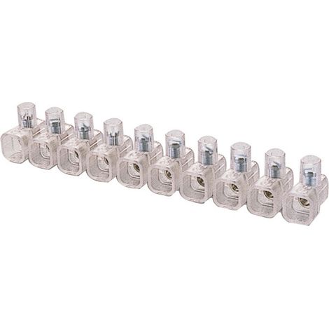 MORSETTI UNIPOLARI ISOLATI 10PZ D4MM SEZ.2,5 TRASPARENTE