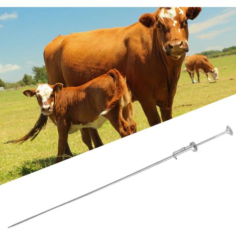 [Pipeta de inseminación para bovinos] + [Acero inoxidable 304] + [Soldadura integral] + [Rotación suave] [Universal 0,25 ml y 0,5 ml] [Embalaje individual] (1/5)