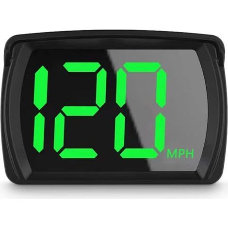 Affichage tete haute GPS universel – Compteur vitesse miles/km – 80x54 mm – Bloc numerique (1/5)