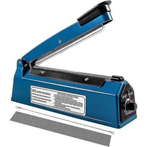 Scelleuse thermique 200 mm pour sacs plastiques, scelleuse à impulsion bleue sous vide, machine d'emballage pour sacs en PP et PE (1/5)