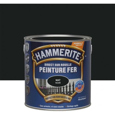 Hammerite 3256610711400 vernice nera opaca per ferro (1/5)