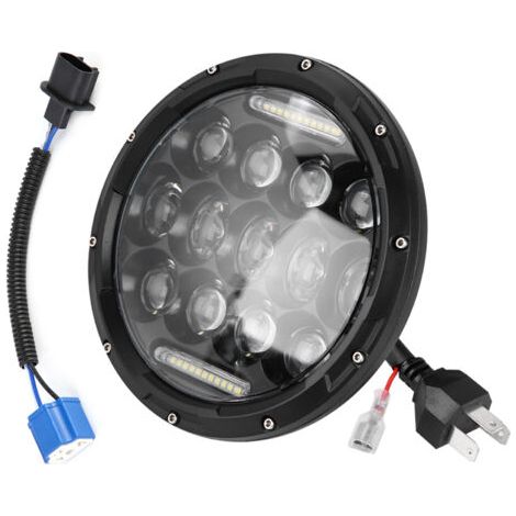 1 pièce de phare LED 7 pouces 300W 6000K pour Jeep Wrangler,de DEBUNS