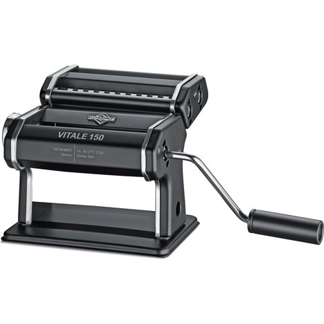 Máquina para hacer pasta Kuchenprofi Vitale 150, 19 x 12,5 x 13 cm, negro mate.