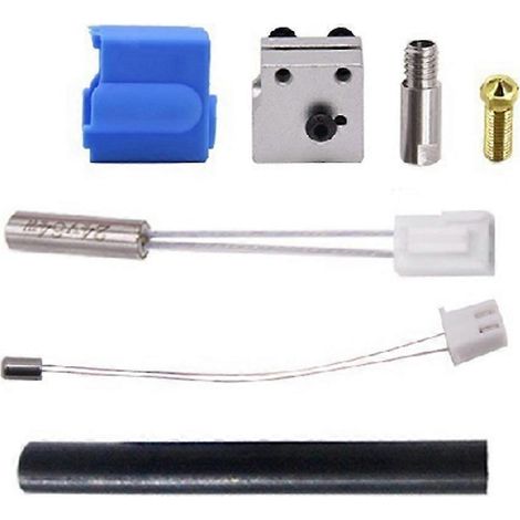 Pièces pour imprimante 3D Artillery Sidewinder X1 et Genius : buse 0,4 mm, thermistance NTC100K, tube chauffant, bloc chauffant (1/5)