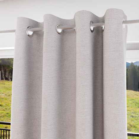 Soleil D Ocre – Rideau occultant 135x250 cm – 100% polyester – 8 oeillets en métal inoxydables – Doublure PVC pour occultation totale