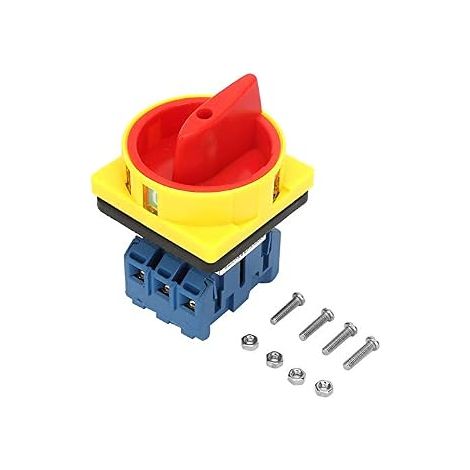 Circuit Breaker Switch 25A/32A Power Switch 3 Phase On/Off Switch Rotary Cam Protect Circuit Breaker Switch (25A) (1/5)