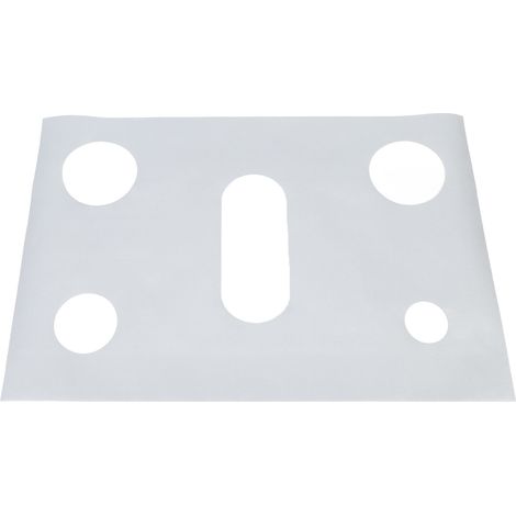 Plaque protectrice pour cuisinière gaz PTFE réutilisable lavable anti-chaleur 62x41,5 cm argent (1/5)