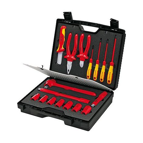 KNIPEX 98 99 11 Valigia compatta 17 pezzi 380 mm