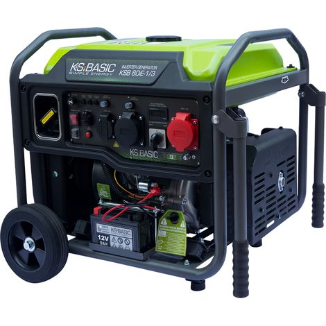 Generatore di corrente a benzina Inverter Könner & Söhnen KSB 80iE 1/3, 8.0 kW, 230V/400V (Monofase/Trifase), Avviamento Elettrico (1/5)