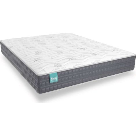 Nalui Colchón Viscoelástico 90x190x21cm Gris Mulhacén DualSense Multicapa con Núcleo GravityFoam, Firmeza Alta, Reversible, Transpirable. Fabricado en España (1/5)