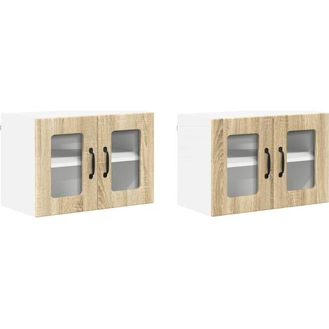 Meubles de Rangement,Armoire de cuisine 2 pcs Chêne Sonoma 60 x 31 x 40 cm CFW479280 (1/5)