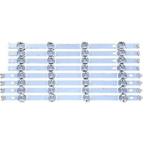 Lot de 8 bandes de rétroéclairage LED pour DRT 3.0 42 A/B 42LB653V 42LF560V 42LF562V 42LF564V - Pièces de rechange