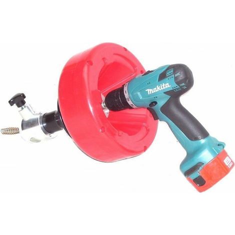 Rohrreiniger Rohrreinigungsgerät 55436 mit Spirale 8mm x 11m Abflussreiniger XXL (1/5)