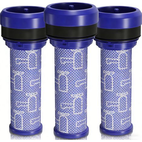Filtre pré-moteur de rechange pour Dyson 923413-01 - Lot de 3 filtres moteur pour aspirateur DC28 DC33 DC33c DC37 DC37c DC39 - Cylindre de protection du moteur pré-filtre HEPA Dyson