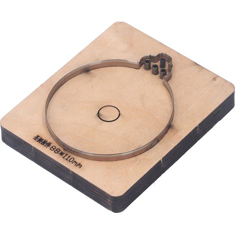 Matrice de découpe en cuir en acier allié haute densité, idéale pour les créations DIY et les boules de Noël (1/5)