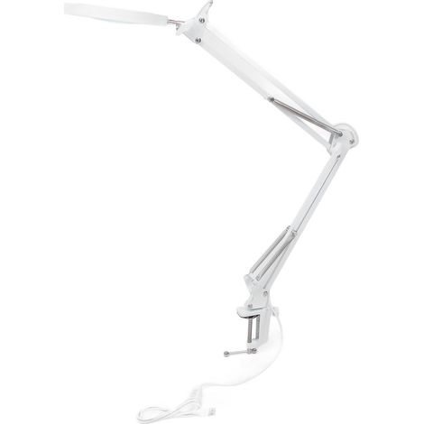 GARRYFIZH Loupe à pince avec lumière LED (5X) - 72 LEDs - 10 luminosités - 3 couleurs - Bras réglable
