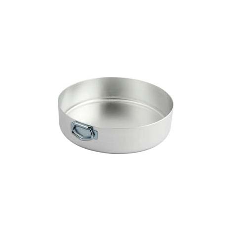Tortiera Cilindrica Alta in Alluminio con Anello 24 cm