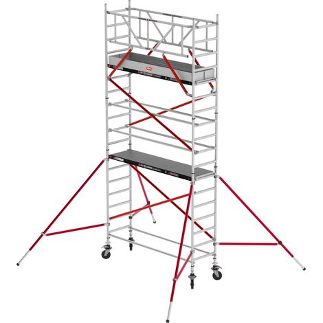 Altrex Fahrgerüst RS Tower 51 Aluminium mit Holz-Plattform 6,20m AH schmal 0,75x3,05m (1/2)