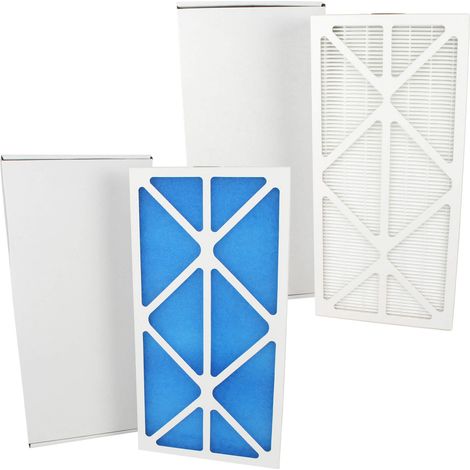 Crystal Filter – Kit de remplacement de filtres à air G4/M5 pour VMC Unelvent Ideo 325 et Initia 225 EcoWatt – Filtration haute efficacité – Dimensions 400 x 202 x 24 mm