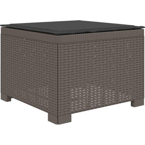 Maison Exclusive - 1-Sitzer Garten-Sofa mit Kissen Rattan-Look PP (1/5)