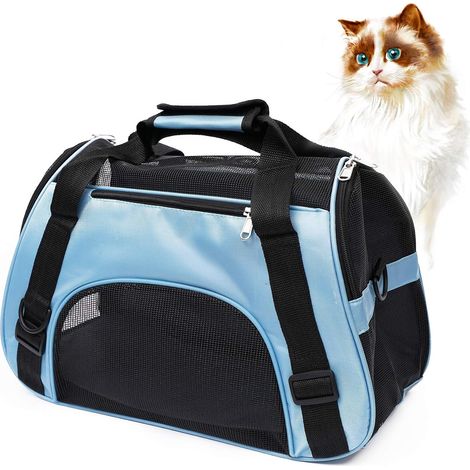 Sac de transport souple pour animal de compagnie Sac pour chat, sac pour chien adapté aux petits et moyens chats (1/4)