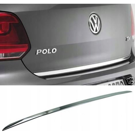 Tira cromada para VW Polo VI 6, tuning de portón trasero cromado (1/5)