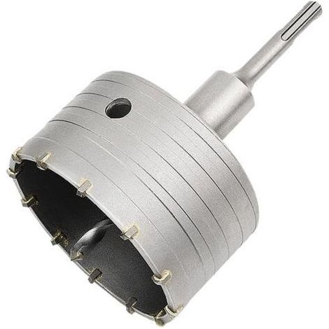 FENOPLASTICAScie à Cloche Trépan Béton avec Adaptateur SDS Plus 110 mm, Pour Brique Béton Ciment Pierre (100mm+110mm SDS Plus Adaptateur) (1/4)