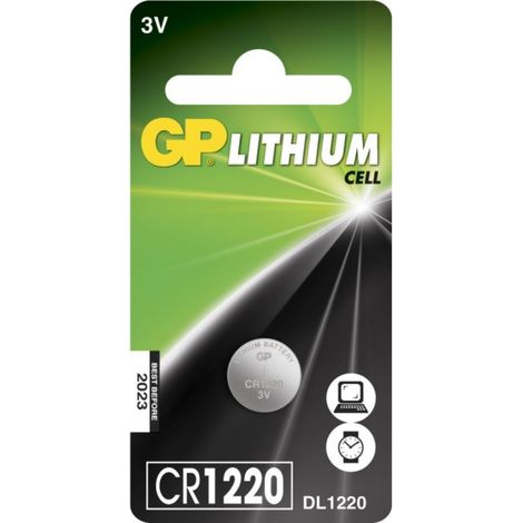 Pila de botón de litio GP Battery CR1220 de 3 V (blíster de 1 unidad) (1/2)
