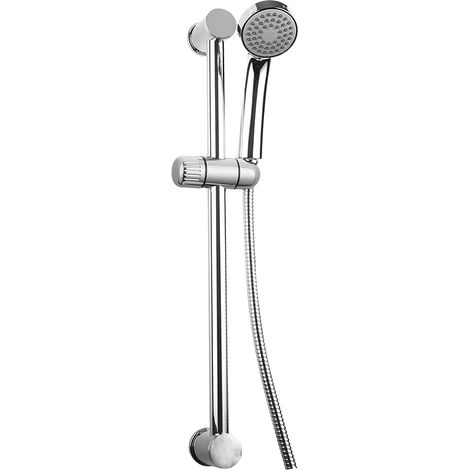 Adjustable Shower Slide Rail Kit 100mm x 100mm - Chrome
