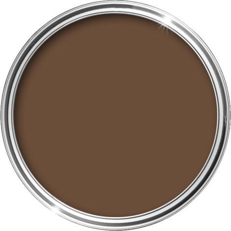 HQC Smooth Masonry Paint - Weatherproof & Long-lasting Protection For All Exterior Walls - Leaf Brown - 5L