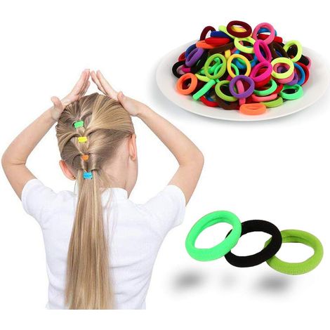 Élastique À Cheveux - Coton Épais Et Extensible - Pour Bébés Filles Et Enfants - 80 Pièces (1/5)