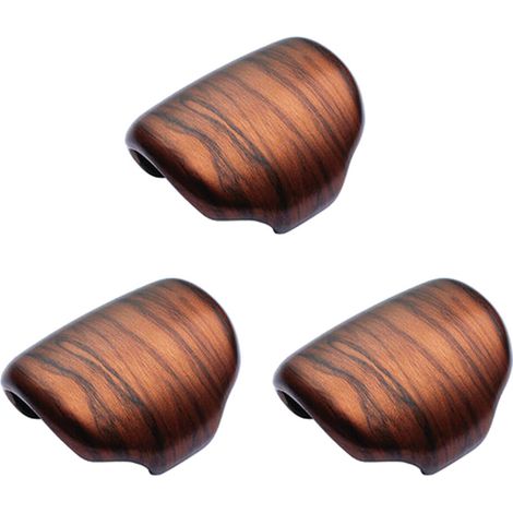 3 embellecedores de pomo de palanca de cambios de madera con vetas de melocotón de ABS para CR-V CRV 2017-2020