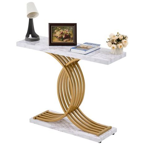 Table console étroite pour canapé - 100 x 30 x 81 cm (1/5)