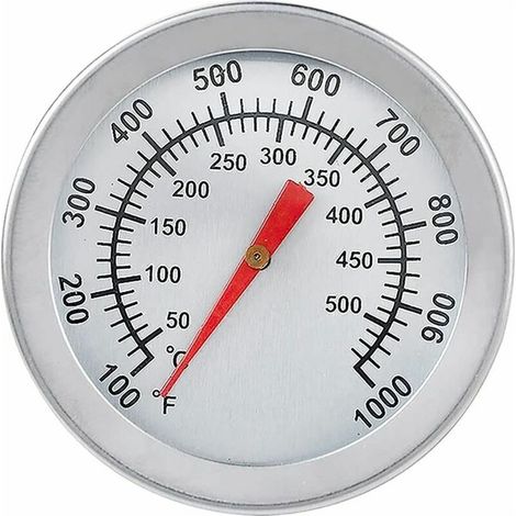 Thermomètre de four en acier inoxydable 50 à 500 °C – Cadran 5,2 cm – Tige 4 cm – Pour four, fumoirs et grills - MAX 500 C