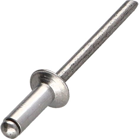 Rivet aveugle tout alu 4X12 Epaisseur de serrage 6 à 8 Tête fraisée TA