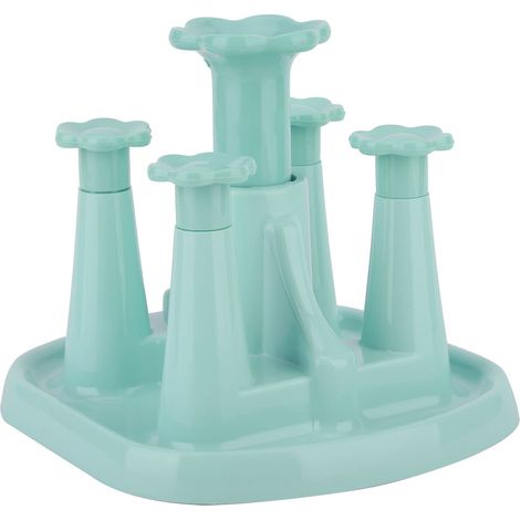 Porte-Tasse - Support Séchage 4 Tasses - Matériau PP Résistant - Base Récupérateur Eau - Pour Cuisine Et Café (1/5)