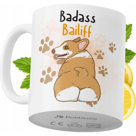 Taza para alguacil. Divertida taza de café/té con diseño gráfico y texto humorístico. Taza para cumpleaños, santos, días festivos. Taza premium para ocasiones especiales en casa, oficina, trabajo, caf (1/5)