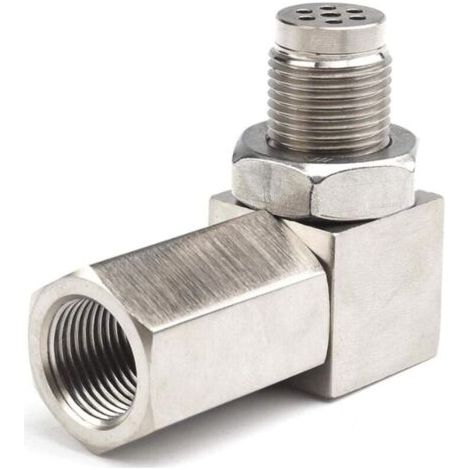 D'Oxygène Pour Extender, 90° Convertisseur de Capteur D'Oxygène Pour Voitures Moteur Les Systèmes D'Echappement M18 x1.5 (1/5)