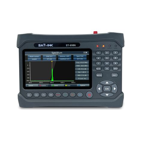 SATLINK ST-6986 Mesureur de Champ PRO DVB-S2/S, DVB-T/T2, DVB-C h.265 hevc 10 Bit 4k (1/5)