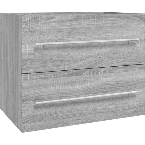 Maison Exclusive - Waschbeckenschrank Grau Sonoma 60x38,5x48 cm H