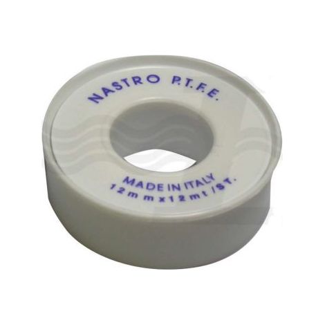 NASTRO IN TEFLON (PTFE) 12mm X 12MT X 0,075mm
