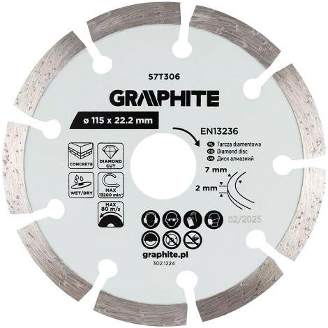 DISCO DIAMANTATO ø 115 mm - foro 22,2 mm