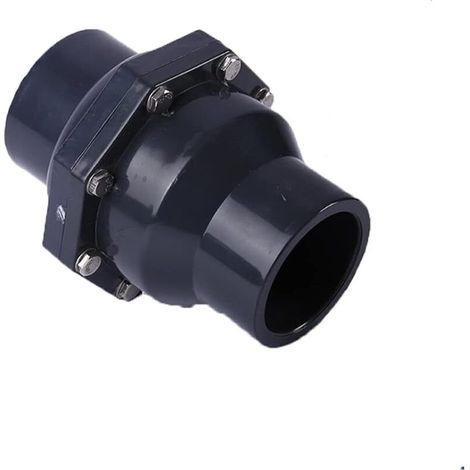 DN20 (Φ25 mm) PVC-U Valve anti-retour à solvant pour pompe de puisard Filtre à déchets pour bassin Koï, convient pour une utilisation horizontale ou verticale, pour bateau (1/5)