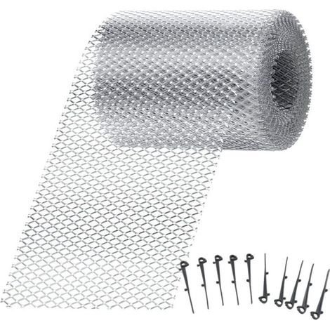 Gutter Protection Net 12.7x610 cm - Anti-Clogging Filter Grid - UV Resistant for Leaves/Branches/Debris - Outdoor/Park
